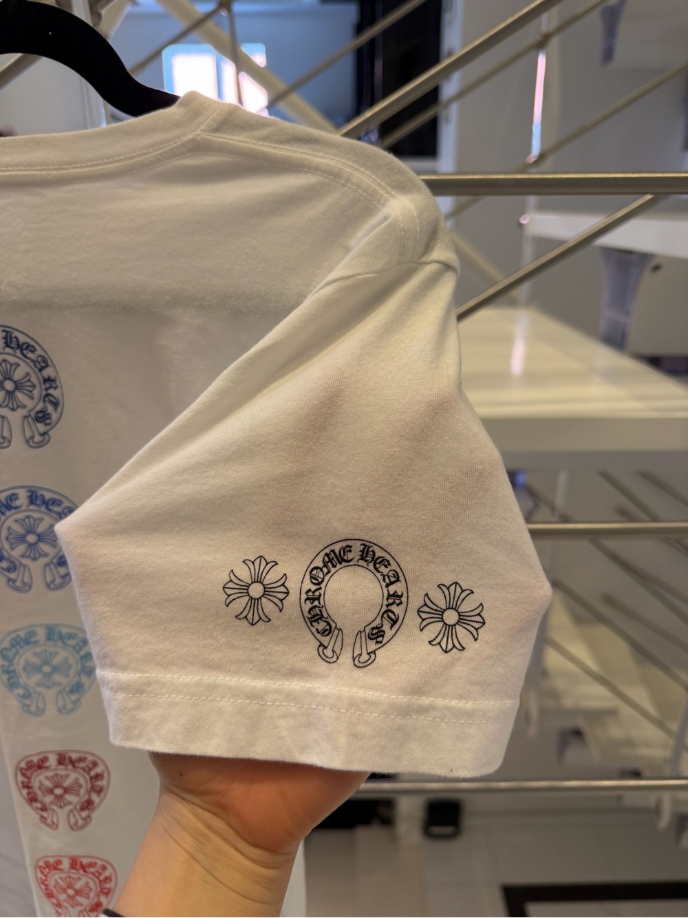 Chrome Hearts Multicolor Horseshoe Pocket T- Shirt - Picture 4 of 7